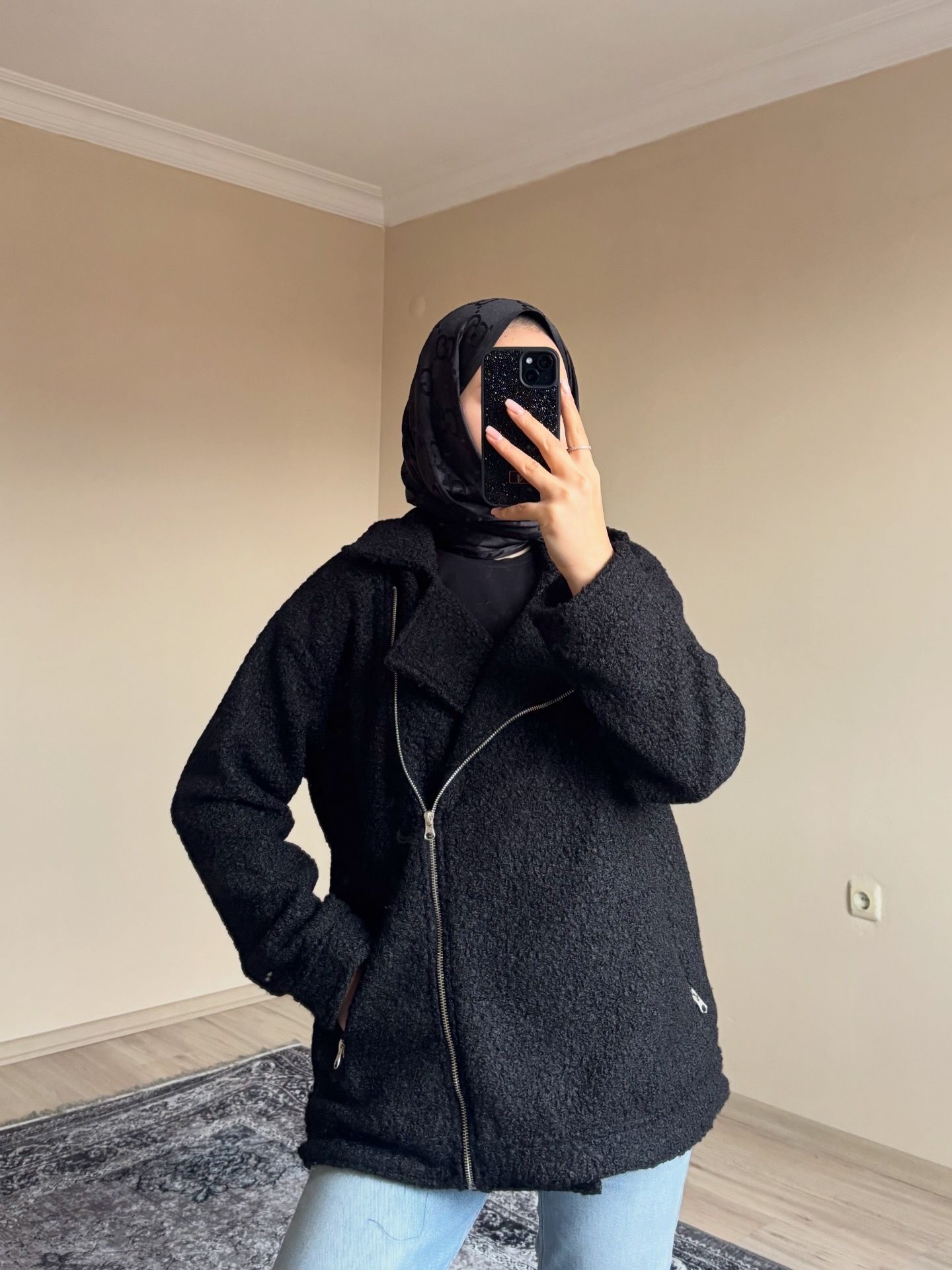 Buklet Ceket Astarlı Siyah