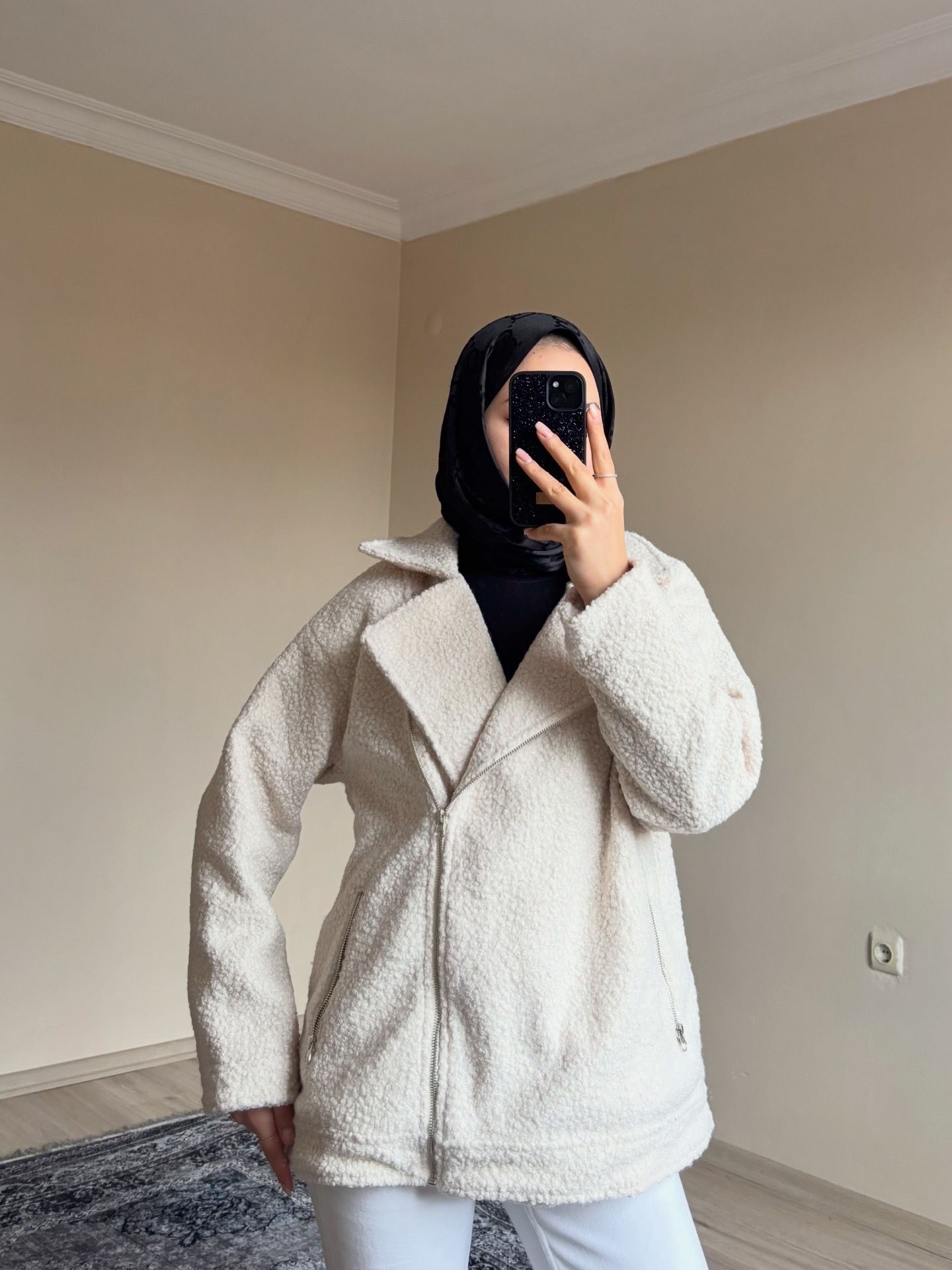 Buklet Ceket Astarlı Ekru