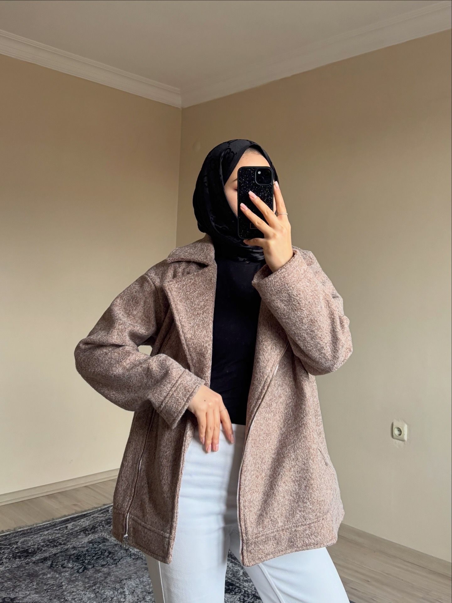 Buklet Ceket Astarlı Somon