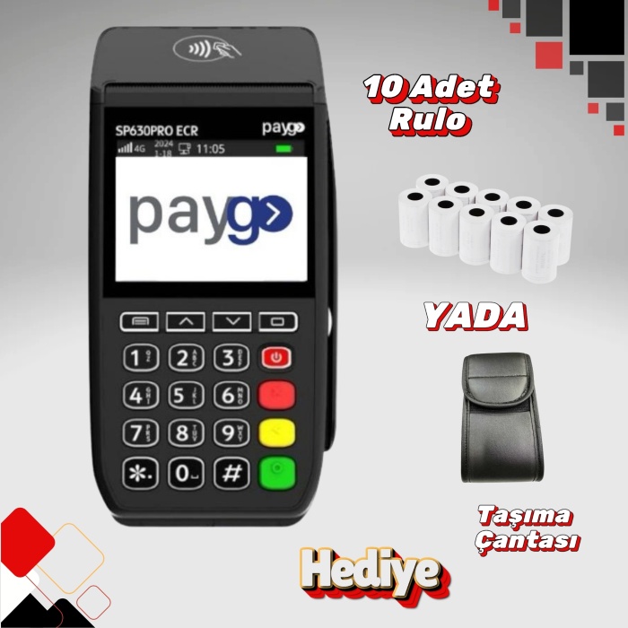 Paygo Sp630 Pro ECR 4G Eft pos Yazarkasa Hediye