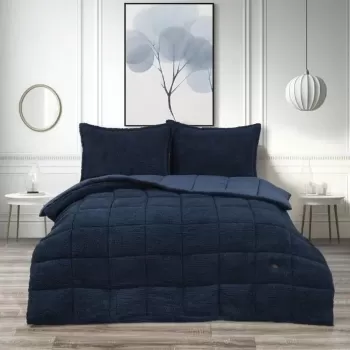 Schafer Home Deluxe Çift Kişilik Yorgan Seti İndigo