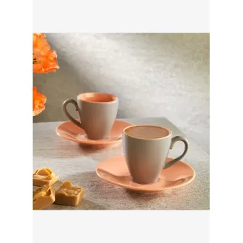 Schafer Aurora 2 Kişilik Kahve Fincan Takımı 4 Parça-Pembe