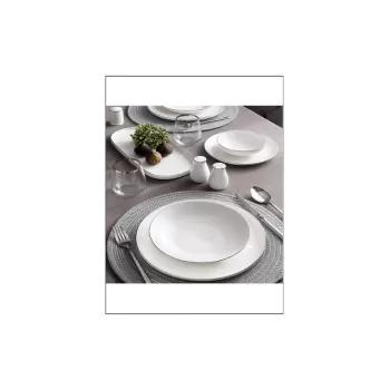 Pierre Cardin Pure Platin 62 Parça 12 Kişilik Yemek Takımı