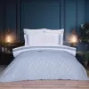 Schafer Home Leaves Şönil Çift Kişilik Yatak Örtüsü Seti 7 Parça Gri