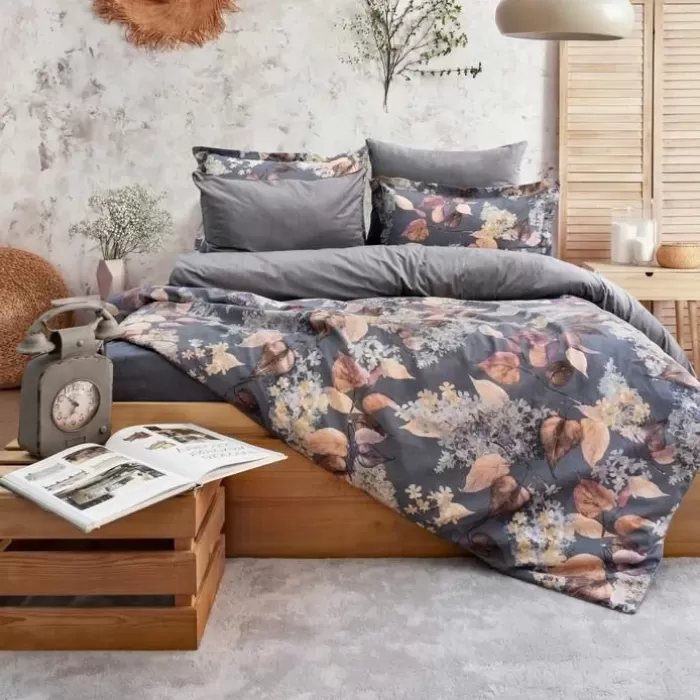 Schafer Home Premium Comfort Çift Kişilik Nevresim Takımı 6 Parça Gri