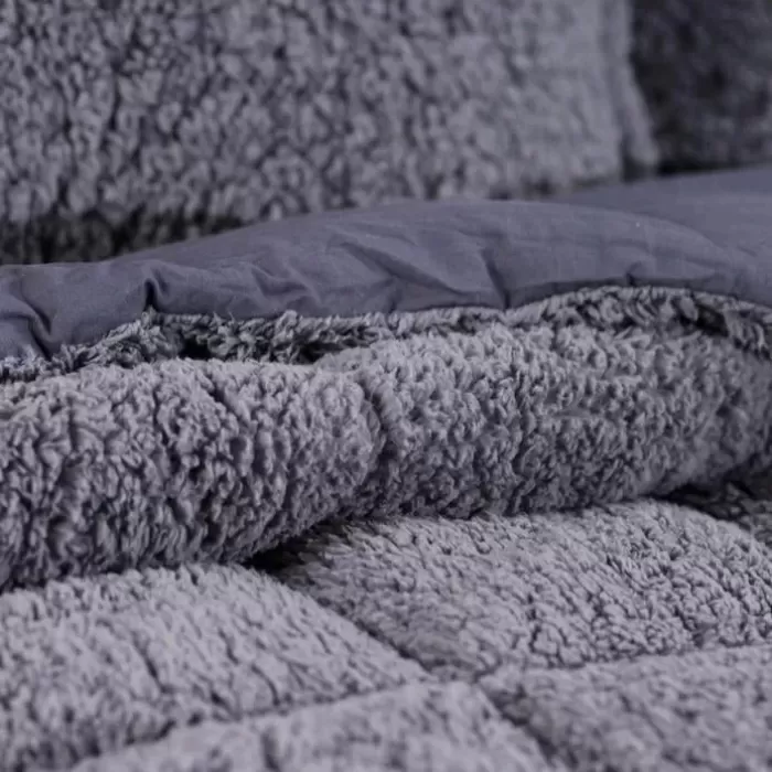 Schafer Home Deluxe Çift Kişilik Yorgan Seti Antrasit