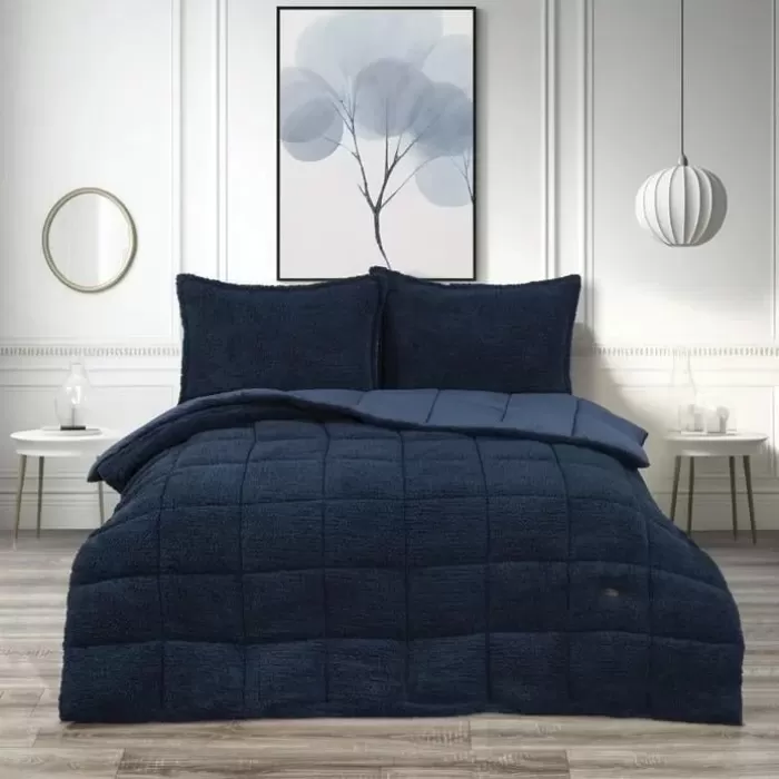 Schafer Home Deluxe Çift Kişilik Yorgan Seti İndigo