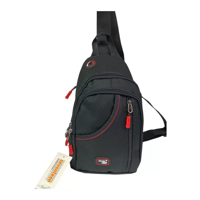 Siyah Spor Orta Boy Unisex Body Bag Çapraz Çanta