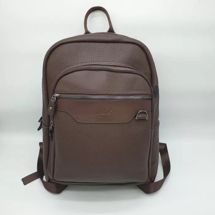 Unisex Laptop Bölmeli Suni Deri Sırt Çantası