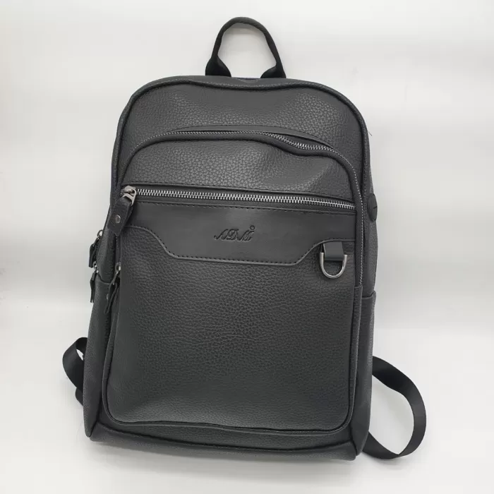 Unisex Laptop Bölmeli Suni Deri Sırt Çantası