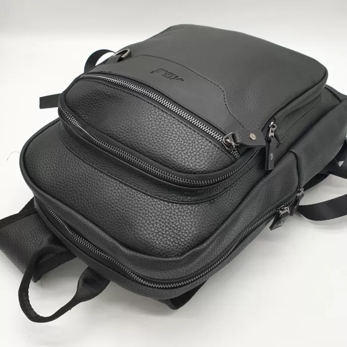 Unisex Laptop Bölmeli Suni Deri Sırt Çantası