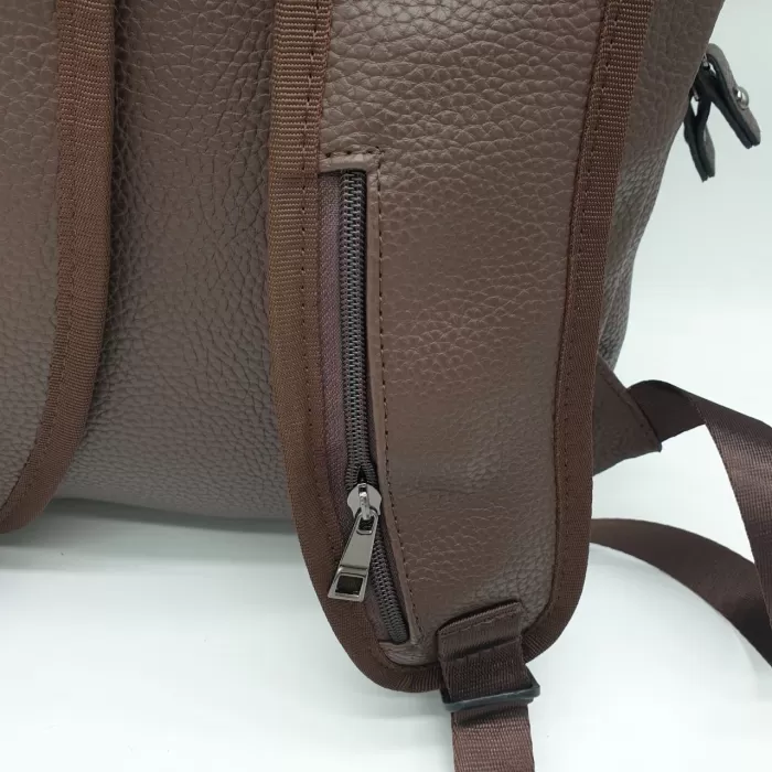 Unisex Laptop Bölmeli Suni Deri Sırt Çantası