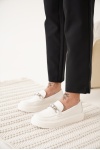 LUNELLA TAŞLI LOAFER 2113-B BEYAZ