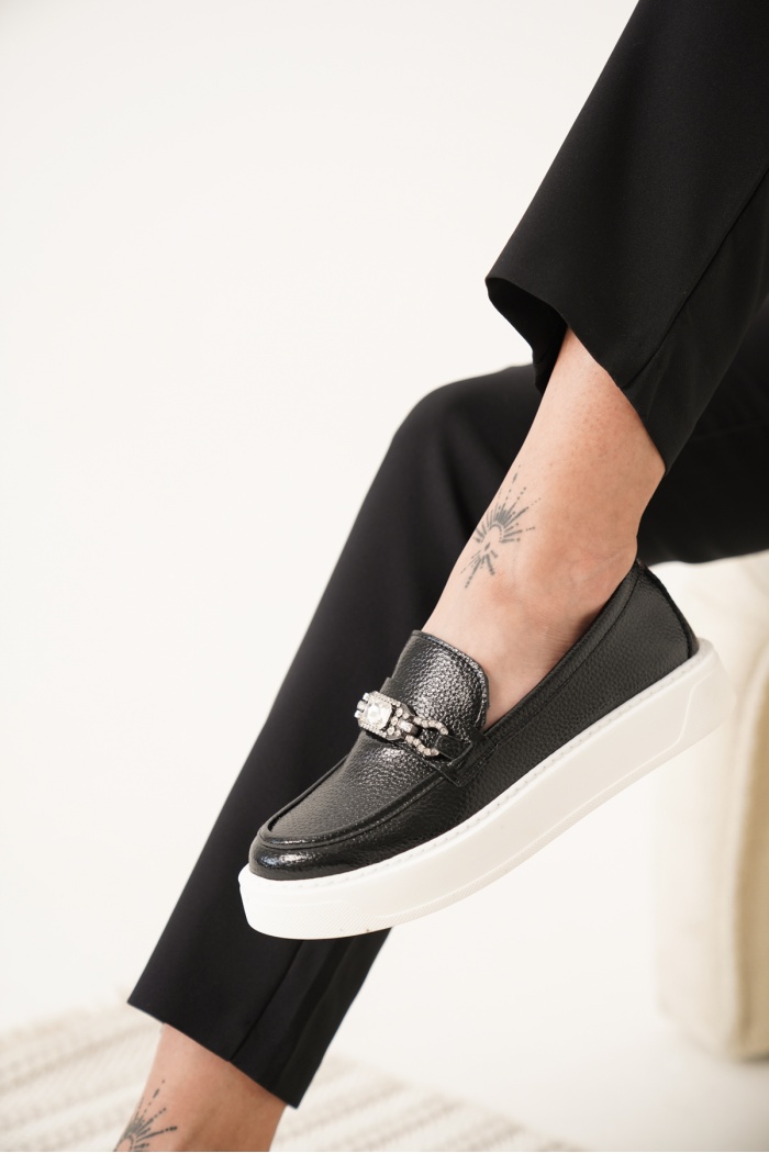 LUNELLA TAŞLI LOAFER 2113-S SİYAH