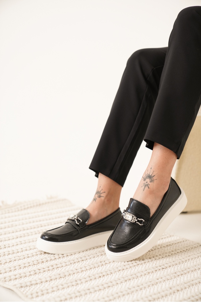 LUNELLA TAŞLI LOAFER 2113-S SİYAH