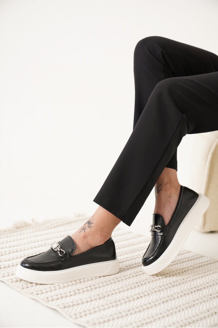 LUNELLA TAŞLI LOAFER 2113-S SİYAH