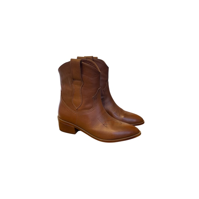 BALERİNO HAKİKİ DERİ WESTERN BOT 11558