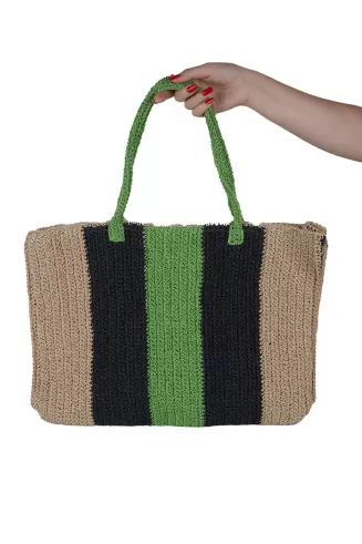 Bohem Çizgili Çanta-Handmade&Özel Tasarım