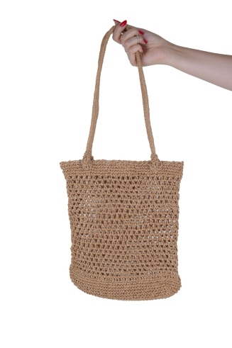 El Örgüsü File Çanta – Doğal & Bohem Tasarım