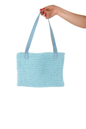 Turkuaz Omuz Çantası-Handmade&Özel Tasarım