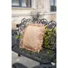 Kare Motif Bohem Hasır Yastık