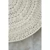 WHİTE PEARL Makrome Kilim El Yapımı Beyaz Bohem Halı