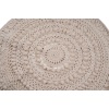 WHİTE PEARL Makrome Kilim El Yapımı Beyaz Bohem Halı
