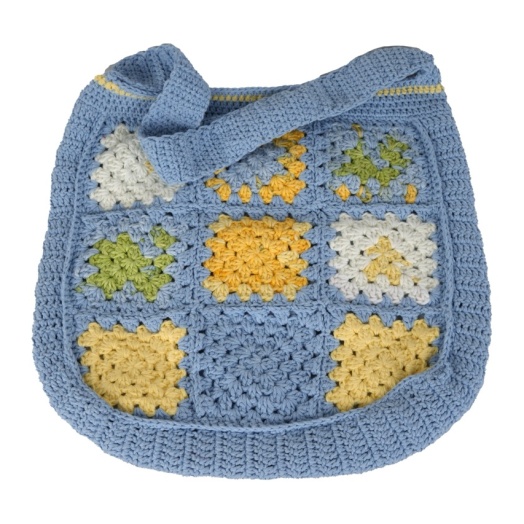 El Örgüsü Patchwork Çanta – Bohem & Renkli Tasarım