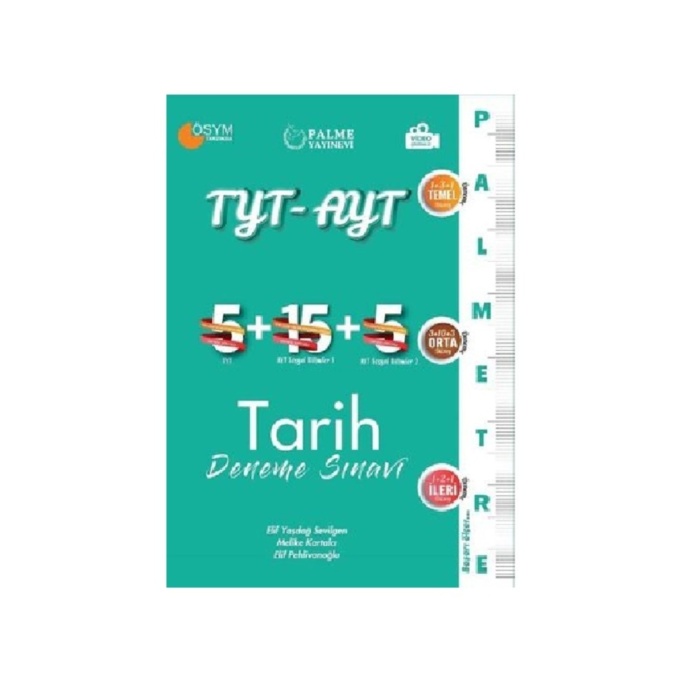 PALME YKS TYT AYT TARİH DENEME SINAVI PALMETRE SERİSİ*YENİ*