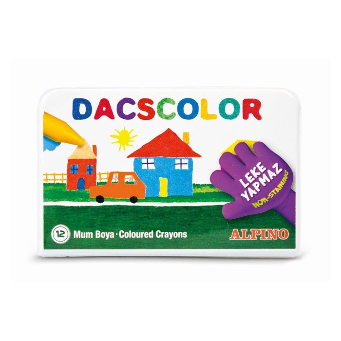 ALPİNO DACSCOLOR MUM BOYA 12 Lİ