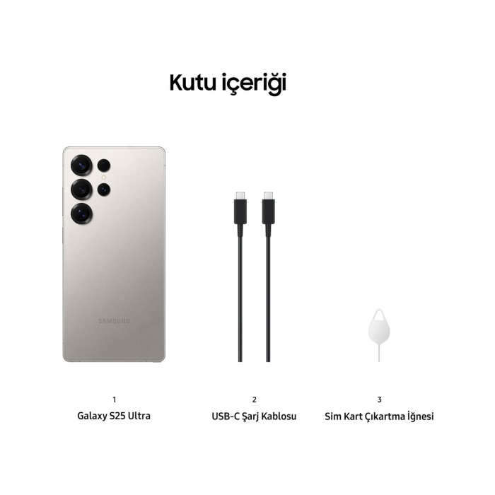 Samsung Galaxy S25 Ultra 256 GB 12 GB Ram  Gri Titanyum