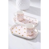 Skye Duo 2 Kişilik Kahve Fincanı Takımı - Pembe