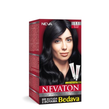 Nevaton Kalıcı Krem Saç Boyası 1.1 Mavi Siyah