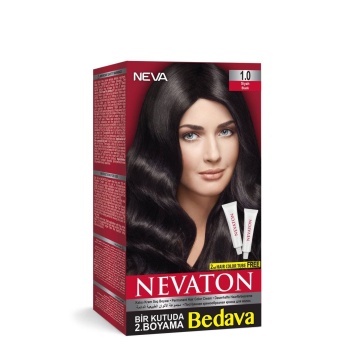 Nevaton Kalıcı Krem Saç Boyası 1.0 Siyah