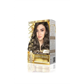 Maxx Deluxe  Set Boya Golden Altın İçerikli  8.11 Yoğun Açık Küllü Kumral