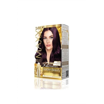 Maxx Deluxe  Set Boya Golden Altın İçerikli  3.66 Patlıcan Moru