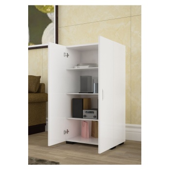 110 cm İki Kapaklı 4 Gözlü Ayakkabılık Ayakkabı Dolabı