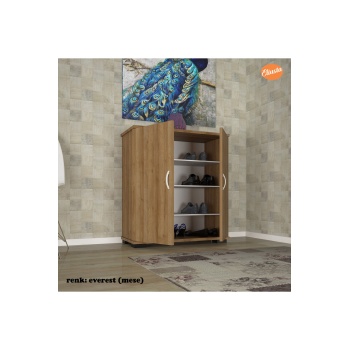 2 Kapaklı 4 Raflı Ayakkabılık