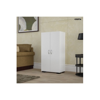 54 x 110 x 32 cm Kiler Dolabı Ofis Dolabı Çok Amaçlı Ofis Dolabı 2 Kapaklı Banyo Dolabı