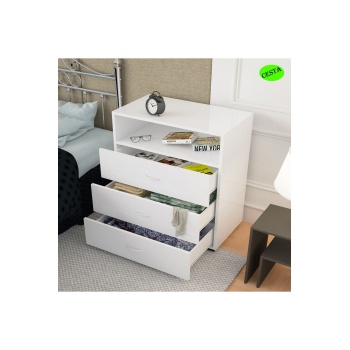 Sifonyer Yatak Odası Şifonyer 3 Çekmeceli Tek Gözlü Dola