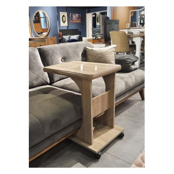 ELİUSTA TEKERLEKLİ MDF C OFİS SEHPASI