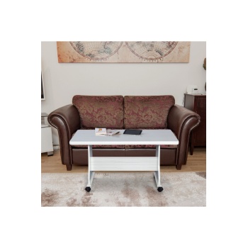 ELİUSTA TEKERLEKLİ MDF MASA ORTA SEHPA