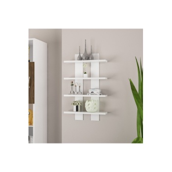 4 Lü Duvar Rafı