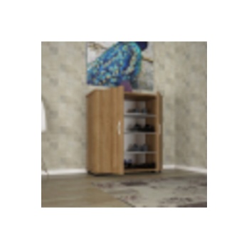 2 Kapaklı 4 Raflı Ayakkabılık