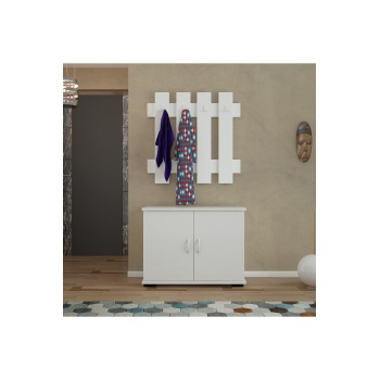 Ayakkabılık Portmanto Vestiyer Iki Kapaklı Ayakkabılık Askılık Ayakkabı Dolabı