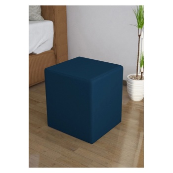 Puf Kare Tabure Kare Puf Ahşap Iskeletli Kadifemsi Kumaşlı Tabure