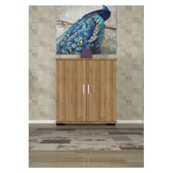 Portmanto Vestiyer Ayakkabılık 2 Kapaklı Ayakkabı Dolabı Raflı