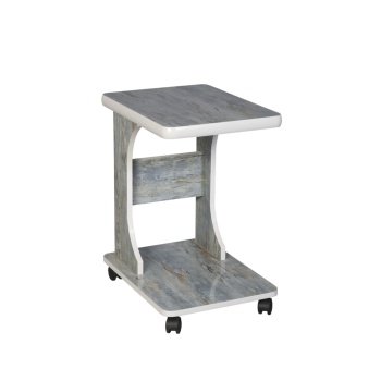 Tekerlekli C Yan Sehpa Ofis Sehpası Laptop Sehpası % 100 Mdf Koltuk Yanı Sehpa