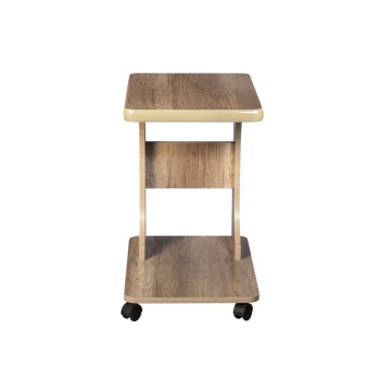 Tekerlekli C Yan Sehpa Laptop Sehpası % 100 Mdf Koltuk Yanı Sehpa