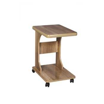 Tekerlekli C Yan Sehpa Laptop Sehpası % 100 Mdf Koltuk Yanı Sehpa